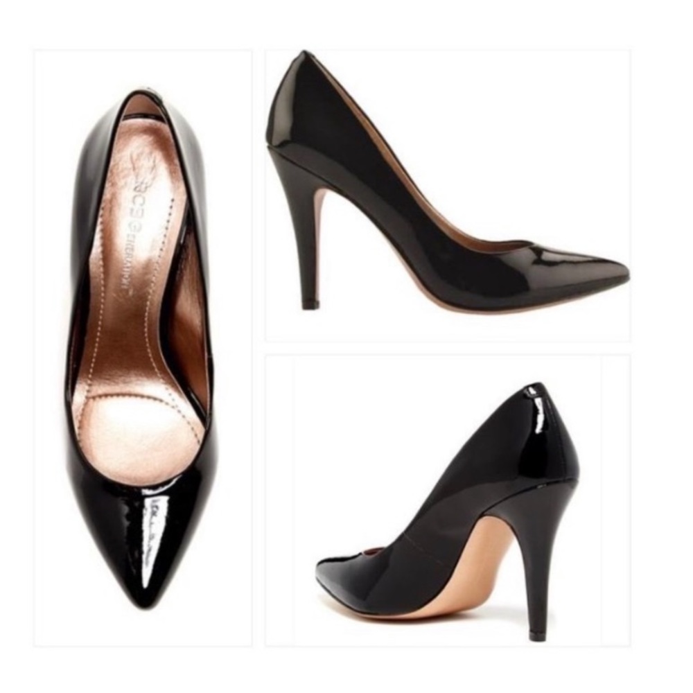BCBGeneration Black Patent Leather Cielo Pump